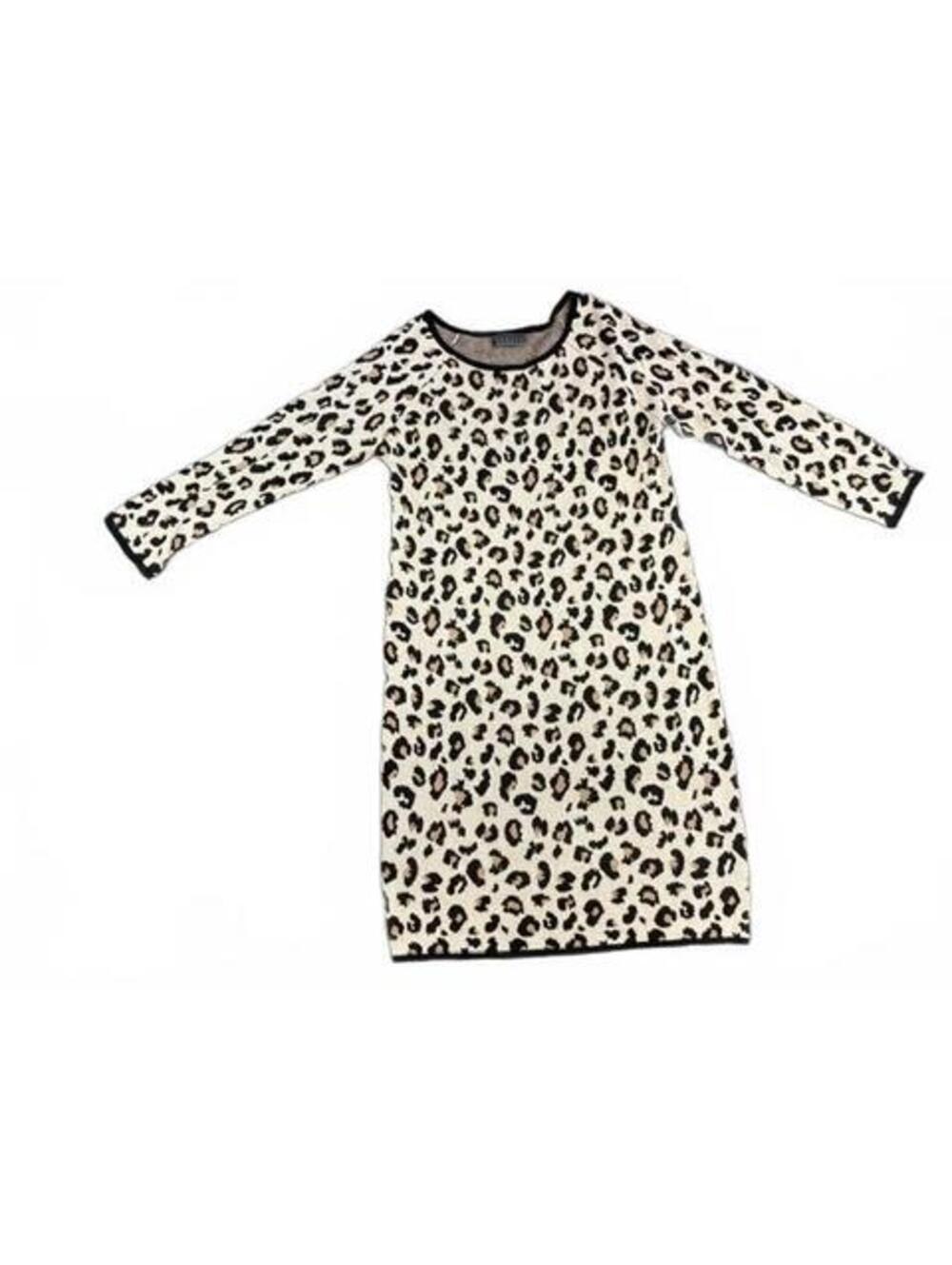 New Velvet by Spencer and Graham Sweater Dress Leopard XL